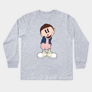 Retro El (11) Kids Long Sleeve T-Shirt